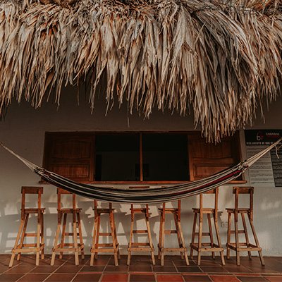 Barra con Hamaca de la cabaña La Guadalupana en Ecohotel Del Toro Arboletes